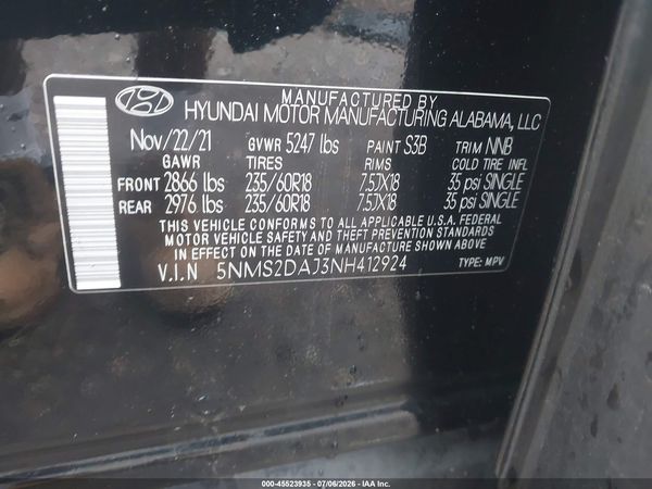 2022 HYUNDAI SANTA FE SEL