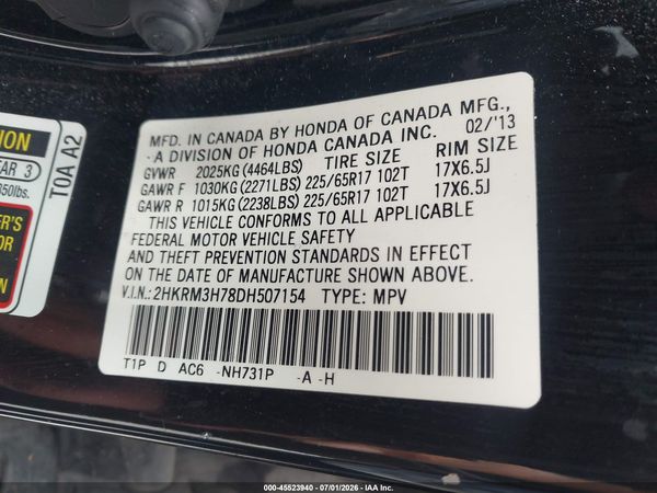 2013 HONDA CR-V EX-L