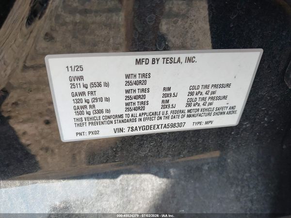 2026 TESLA MODEL Y