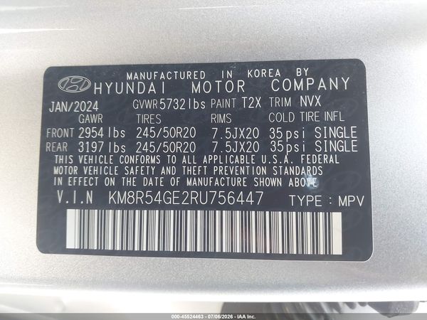 2024 HYUNDAI PALISADE LIMITED