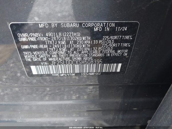 2025 SUBARU FORESTER PREMIUM — I9
