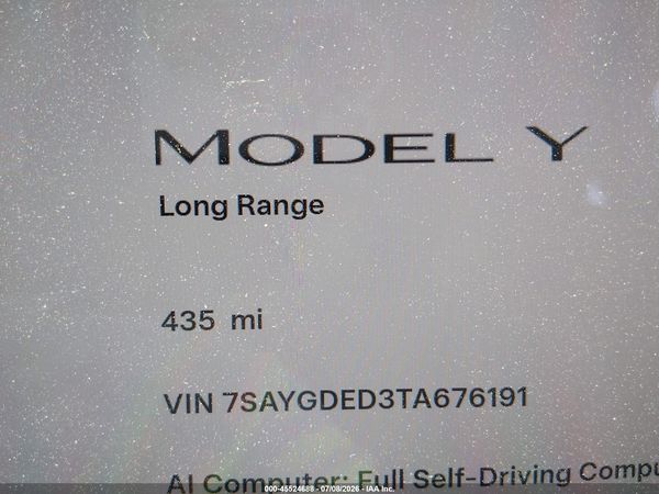 2026 TESLA MODEL Y