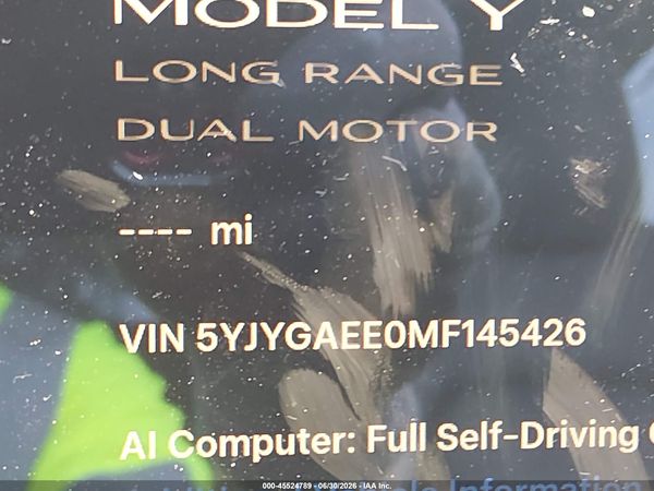 2021 TESLA MODEL Y