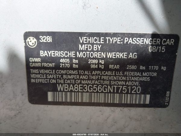 2016 BMW 328I XDRIVE