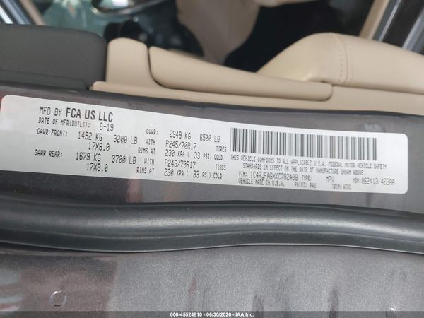 2019 JEEP GRAND CHEROKEE LAREDO E 4X4