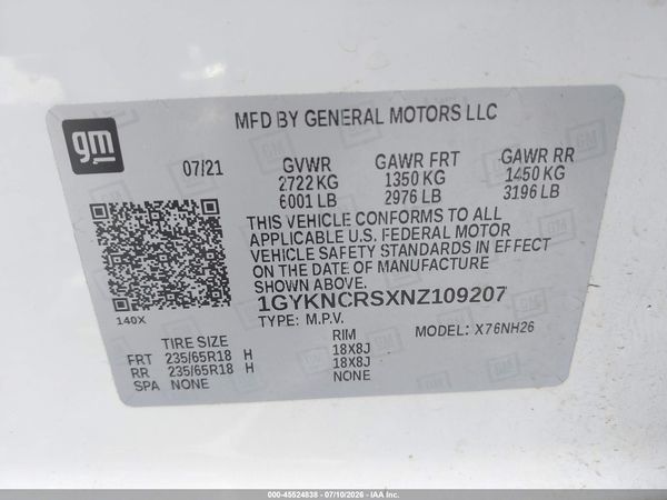 2022 CADILLAC XT5 FWD PREMIUM LUXURY