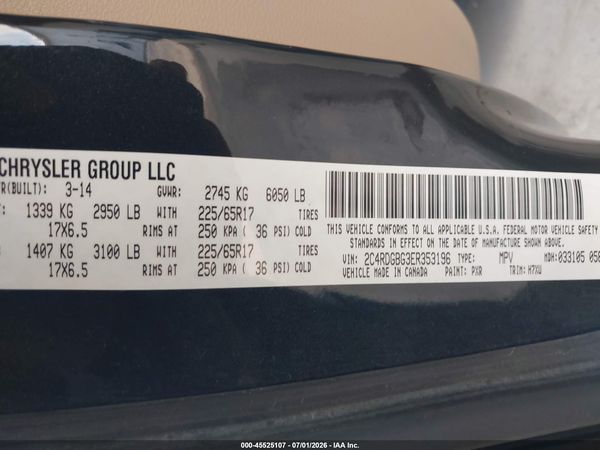 2014 DODGE GRAND CARAVAN SE