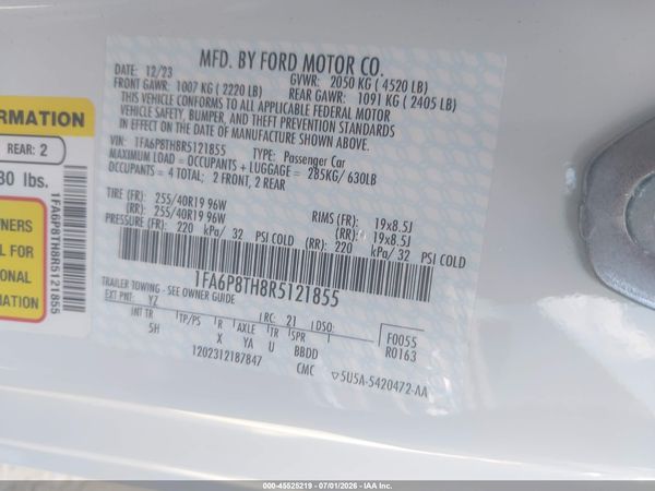 2024 FORD MUSTANG