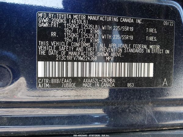 2022 TOYOTA RAV4 XLE PREMIUM