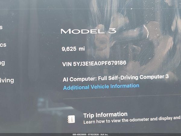 2023 TESLA MODEL 3 REAR-WHEEL DRIVE