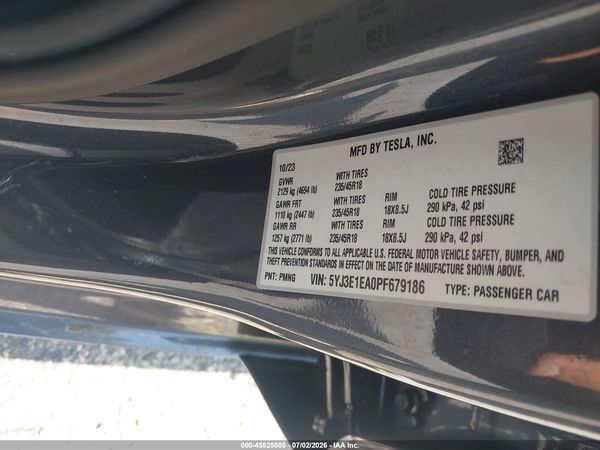 2023 TESLA MODEL 3 REAR-WHEEL DRIVE