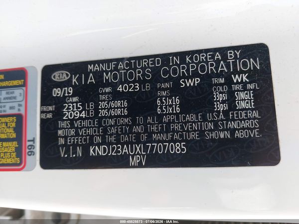 2020 KIA SOUL LX