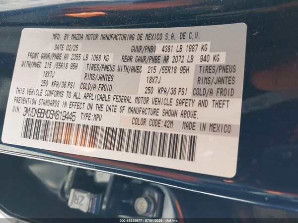 2025 MAZDA CX-30 2.5 S SELECT SPORT