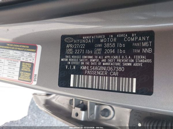 2022 HYUNDAI ELANTRA SEL