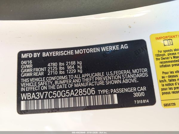 2016 BMW 428I