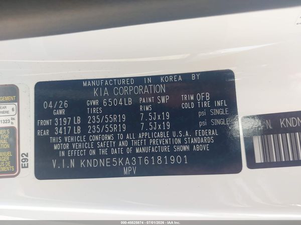2026 KIA CARNIVAL MPV HYBRID SX PRESTIGE