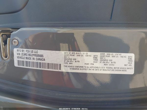 2023 CHRYSLER PACIFICA TOURING L