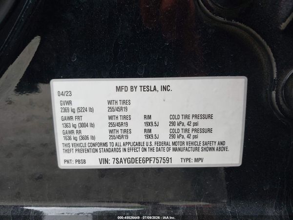 2023 TESLA MODEL Y