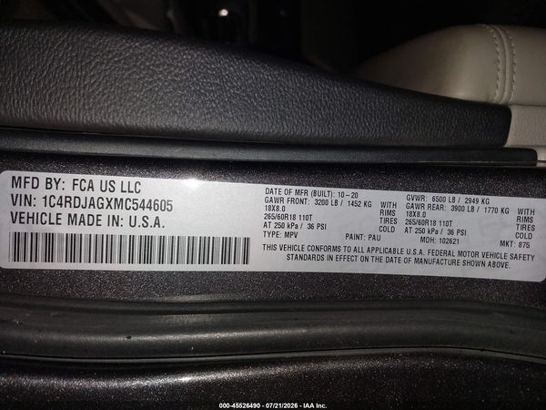 2021 DODGE DURANGO SXT PLUS AWD