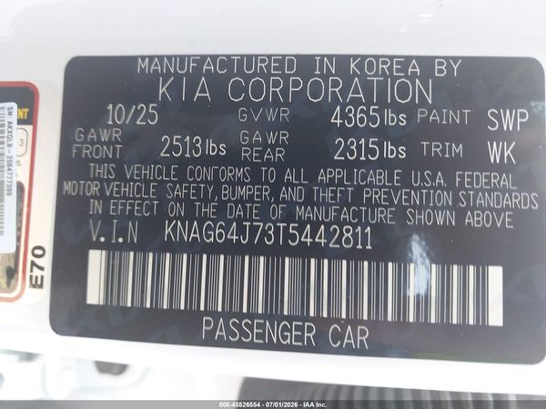2026 KIA K5 GT-LINE FWD