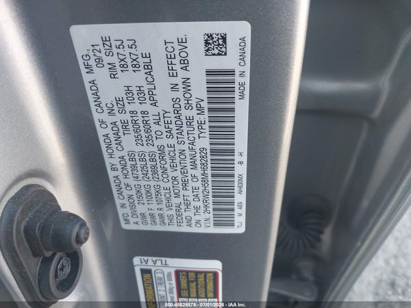 2021 HONDA CR-V AWD EX