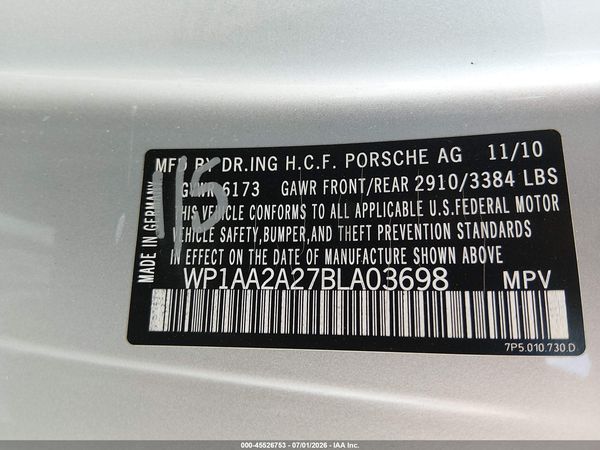2011 PORSCHE CAYENNE