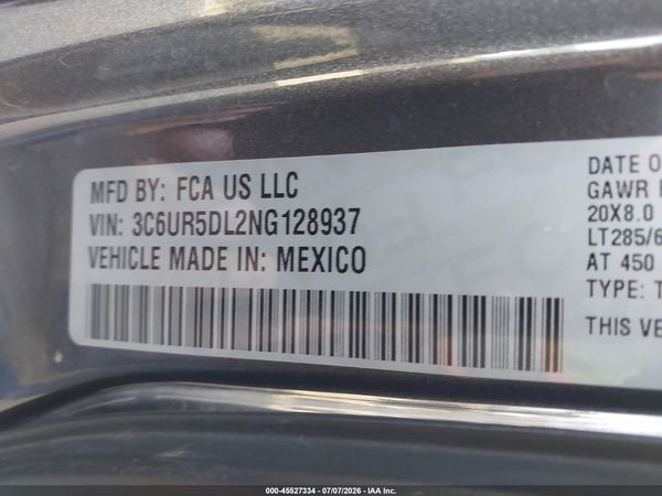 2022 RAM 2500 LONE STAR  4X4 6'4 BOX