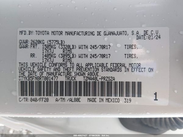 2024 TOYOTA TACOMA SR5