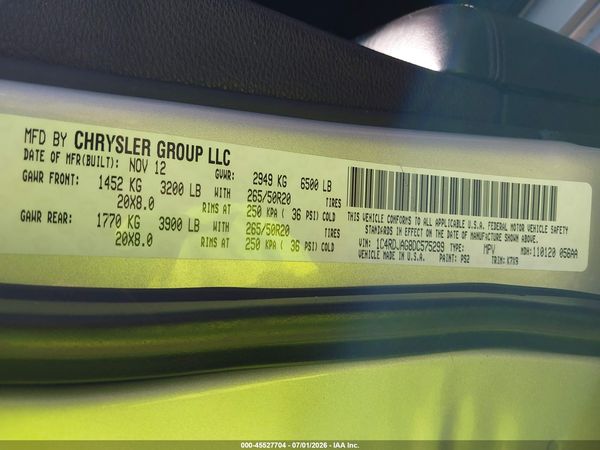 2013 DODGE DURANGO SXT