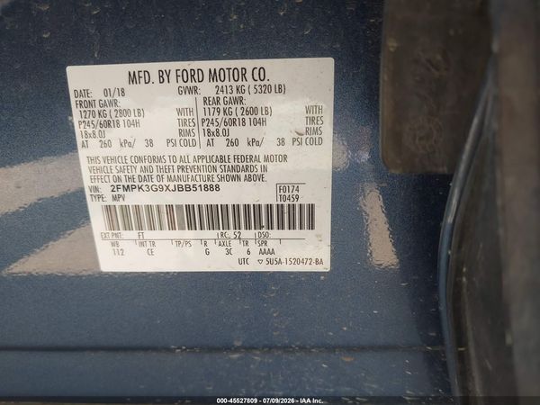 2018 FORD EDGE SE