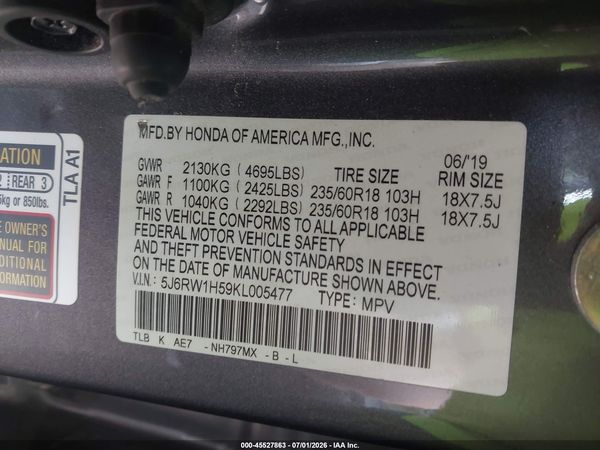 2019 HONDA CR-V EX