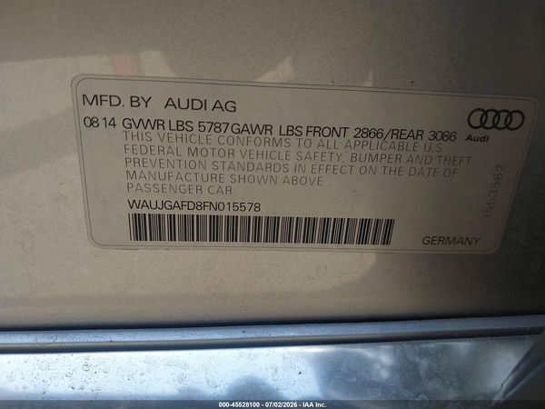 2015 AUDI A8 3.0T