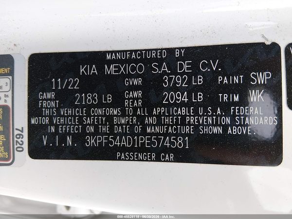 2023 KIA FORTE GT-LINE