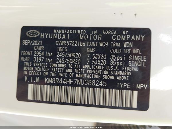 2022 HYUNDAI PALISADE SEL