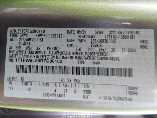 2024 FORD F-150 LARIAT