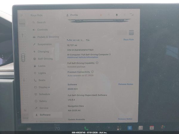 2022 TESLA MODEL S