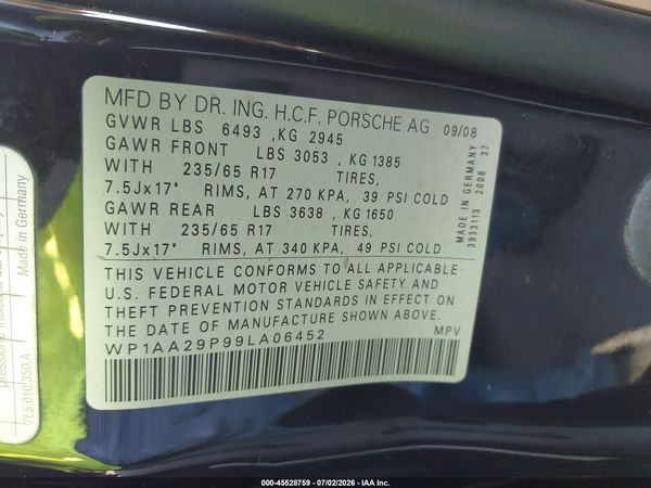 2009 PORSCHE CAYENNE