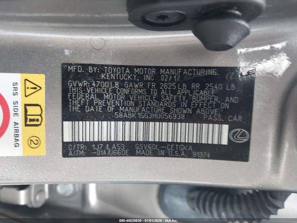 2017 LEXUS ES 350