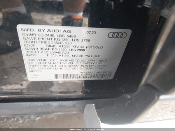2023 AUDI Q5 SPORTBACK