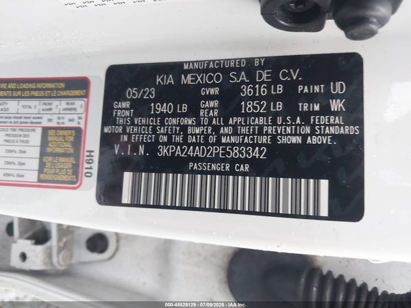 2023 KIA RIO S