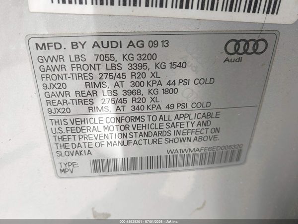 2014 AUDI Q7 3.0 TDI PREMIUM