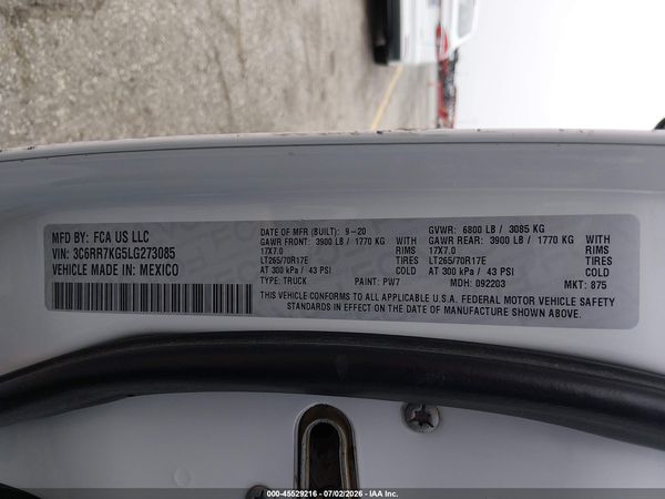 2020 RAM 1500 CLASSIC Tradesman, ST