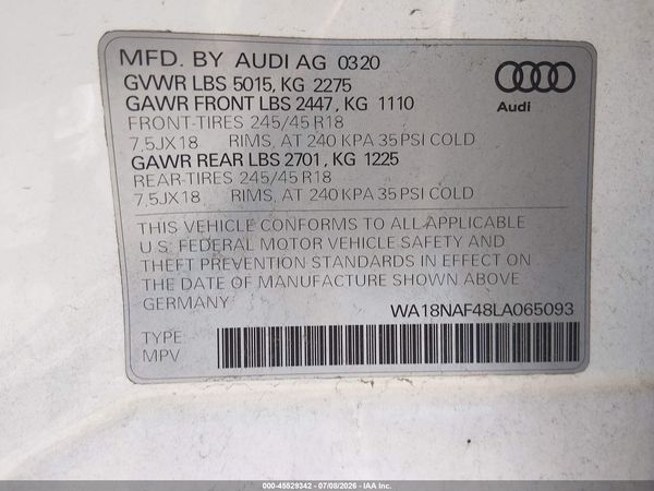 2020 AUDI A4 ALLROAD