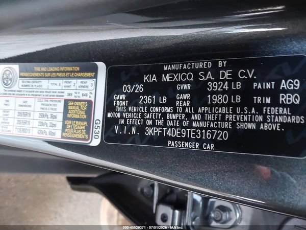 2026 KIA K4 LX