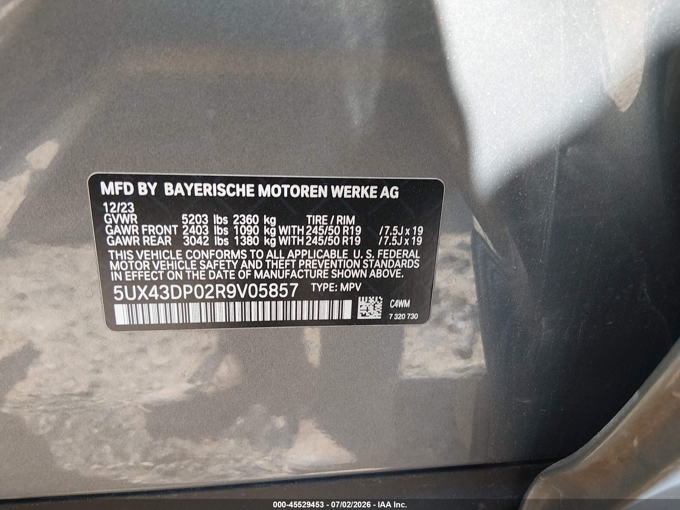 2024 BMW X3 SDRIVE30I