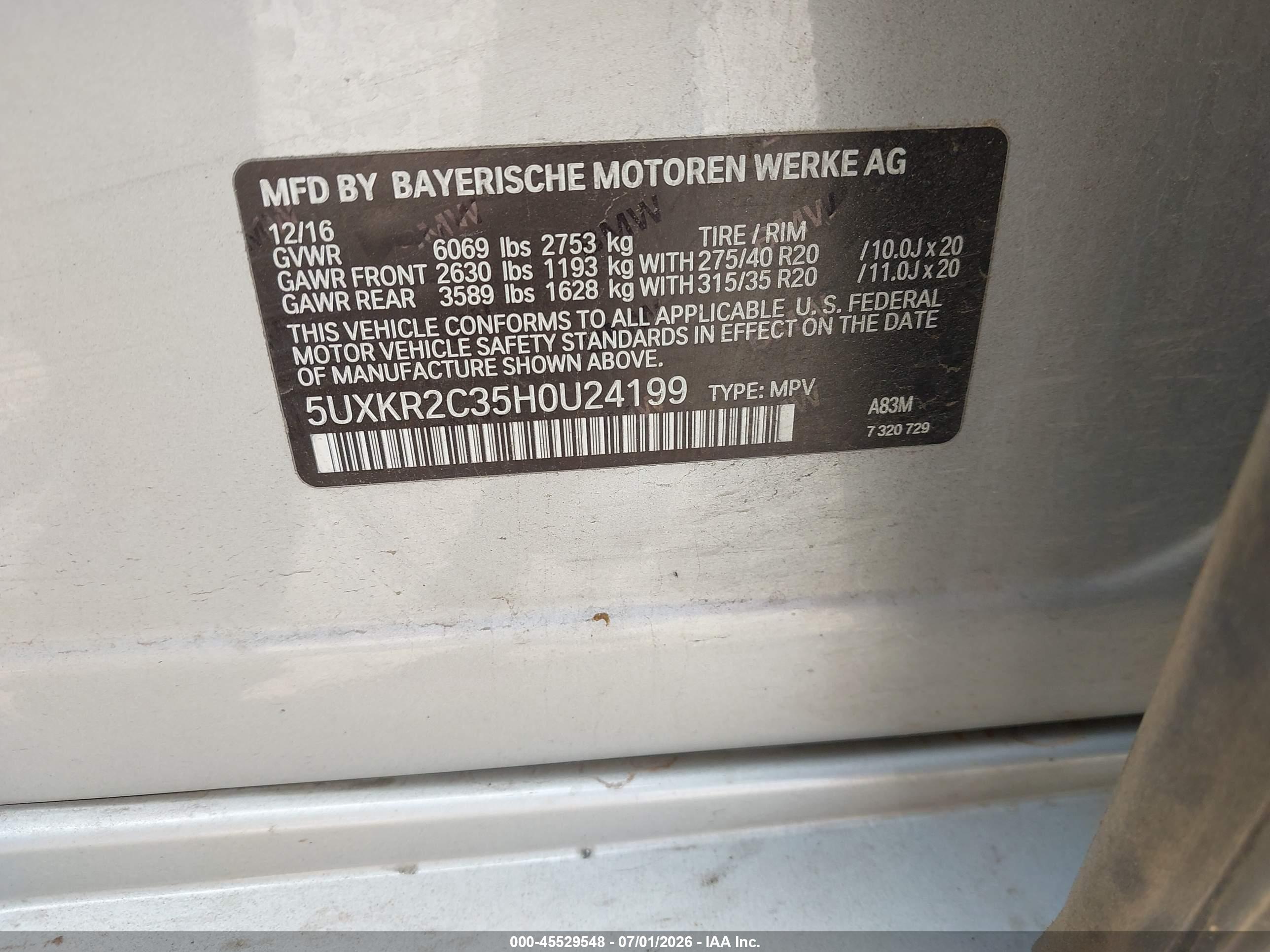 2017 BMW X5 SDRIVE35I