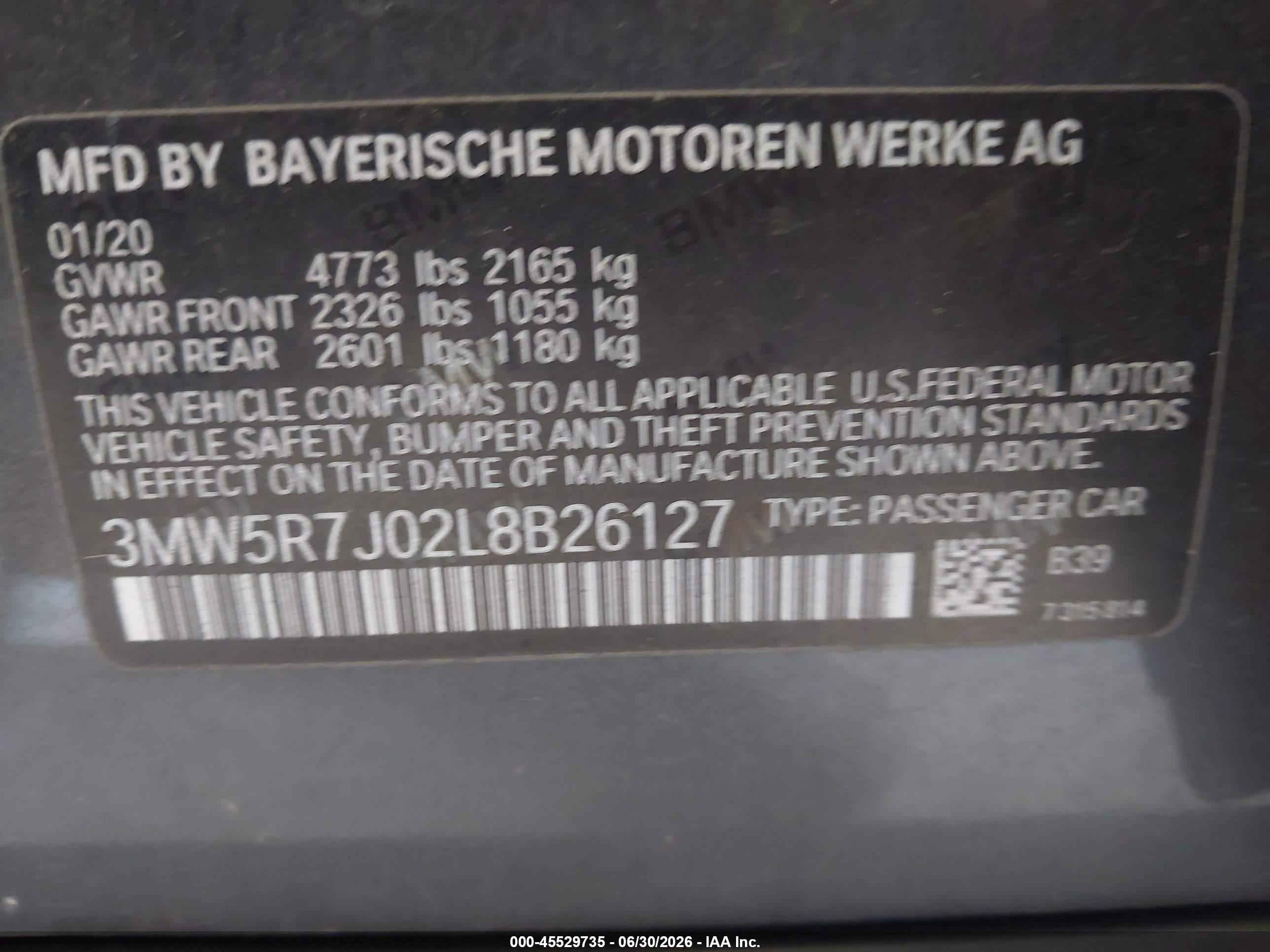 2020 BMW 330I XDRIVE