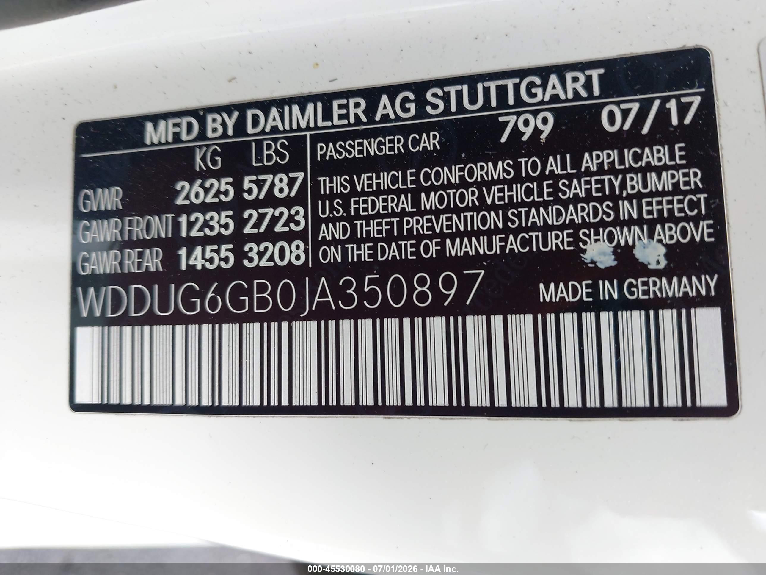 2018 MERCEDES-BENZ S 450 S450