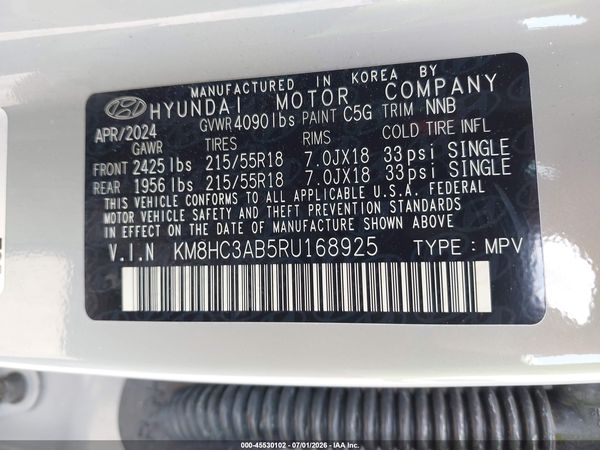 2024 HYUNDAI KONA SEL