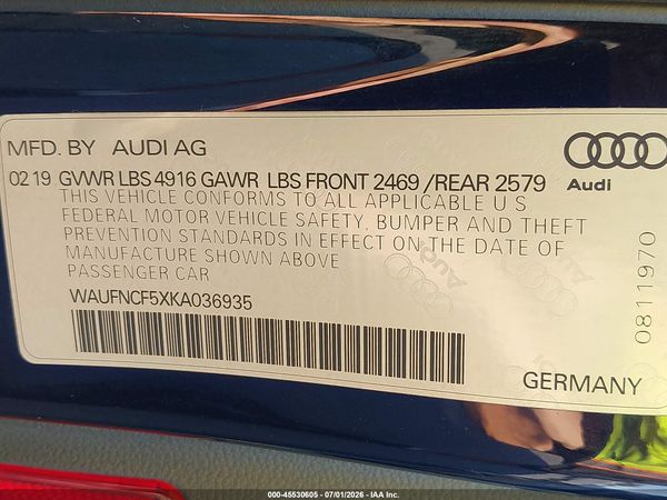 2019 AUDI A5 45 PREMIUM